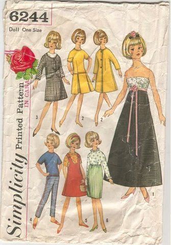 Vintage Barbie Doll Patterns 66