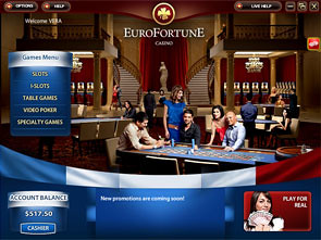 EuroFortune Casino Lobby