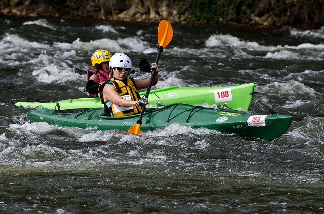 Kayaking portion of the race 2012