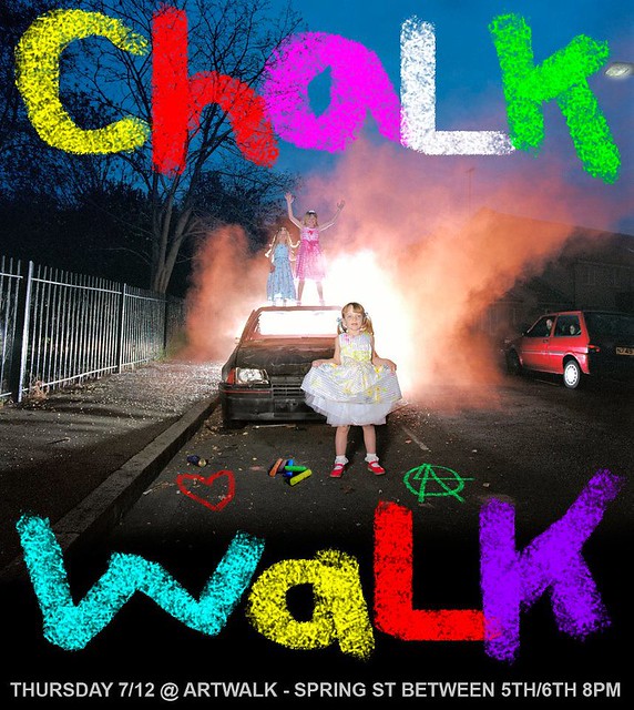 Original Chalk Walk flier, July 12 2012