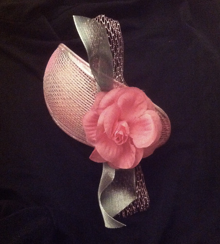 Fascinator with Pink Rose by randubnick