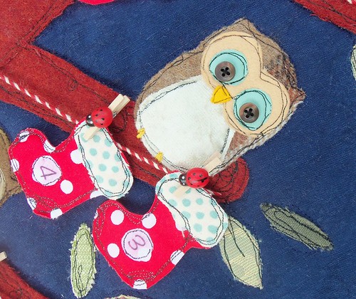 Baby Owls Advent Calendar (detail)