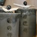 Set of three Canisters - black/mottled steel/creme