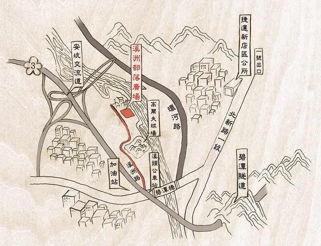 溪洲交通地圖