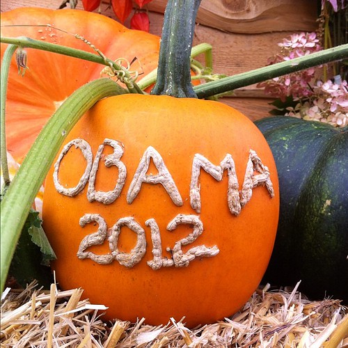 Obama 2012 pumpkin #commongroundfair #cgcf2012 #obama #nofilter #instalater