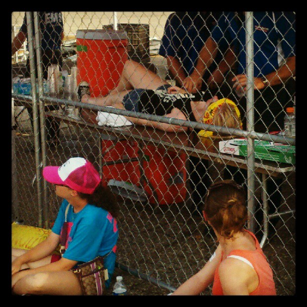 Girl passes out at #warpedtour but is quicly revived.