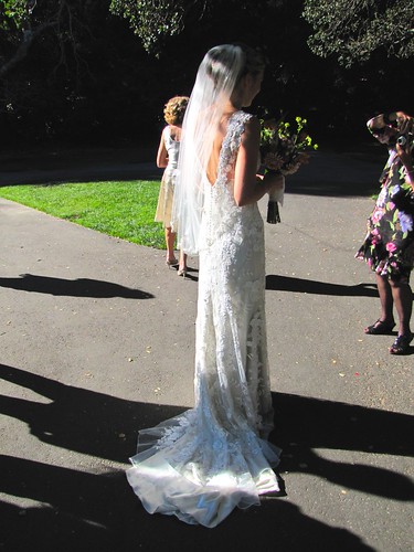 back of the wedding dress