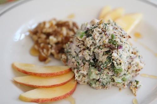 Smoked Trout Salad with Apples, Walnuts, and Honey