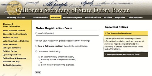 Register to Vote Online in California