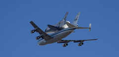 Space Shuttle Endeavour fly over Sacramento,CA
