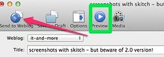 screenshots with skitch - but beware of 2.0 version!