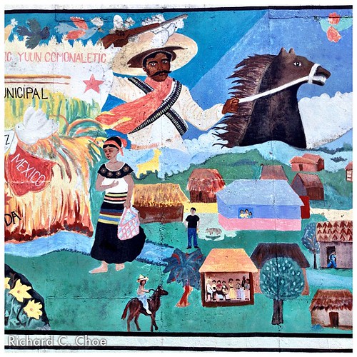 "Nella Fantasia 3," reproduction of the original Chiapas Mural by rchoephoto