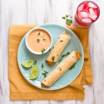 Baked Chipotle Ranch Chicken Taquitos (Flautas)