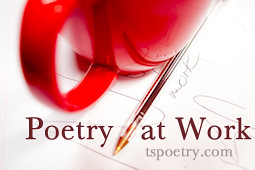Poetry at Work-Red mug