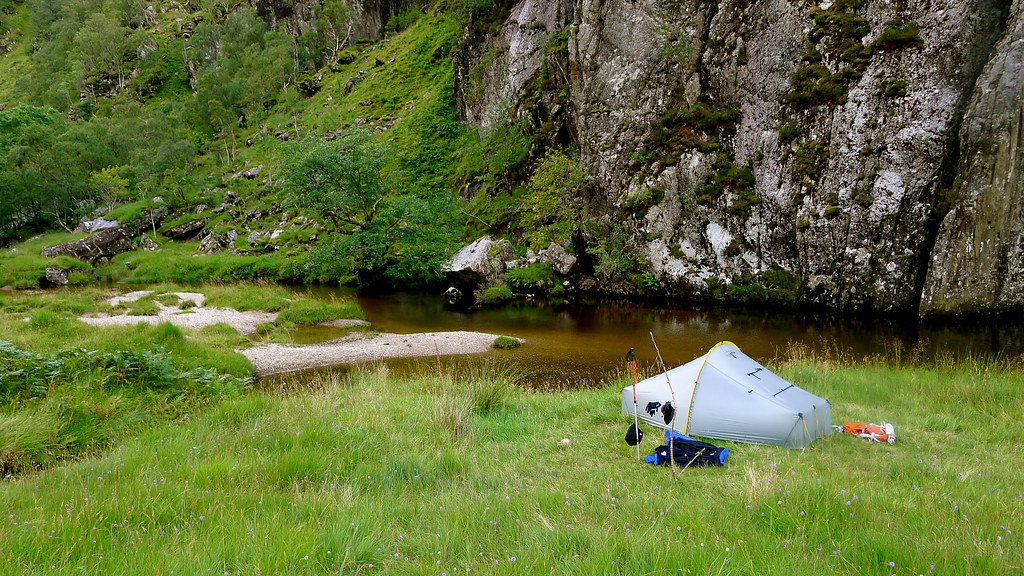 Wild Camping besides the River Carnach