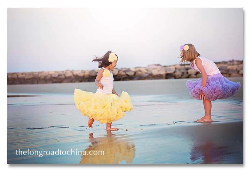 Giggling with my Sis on the beach BLOG