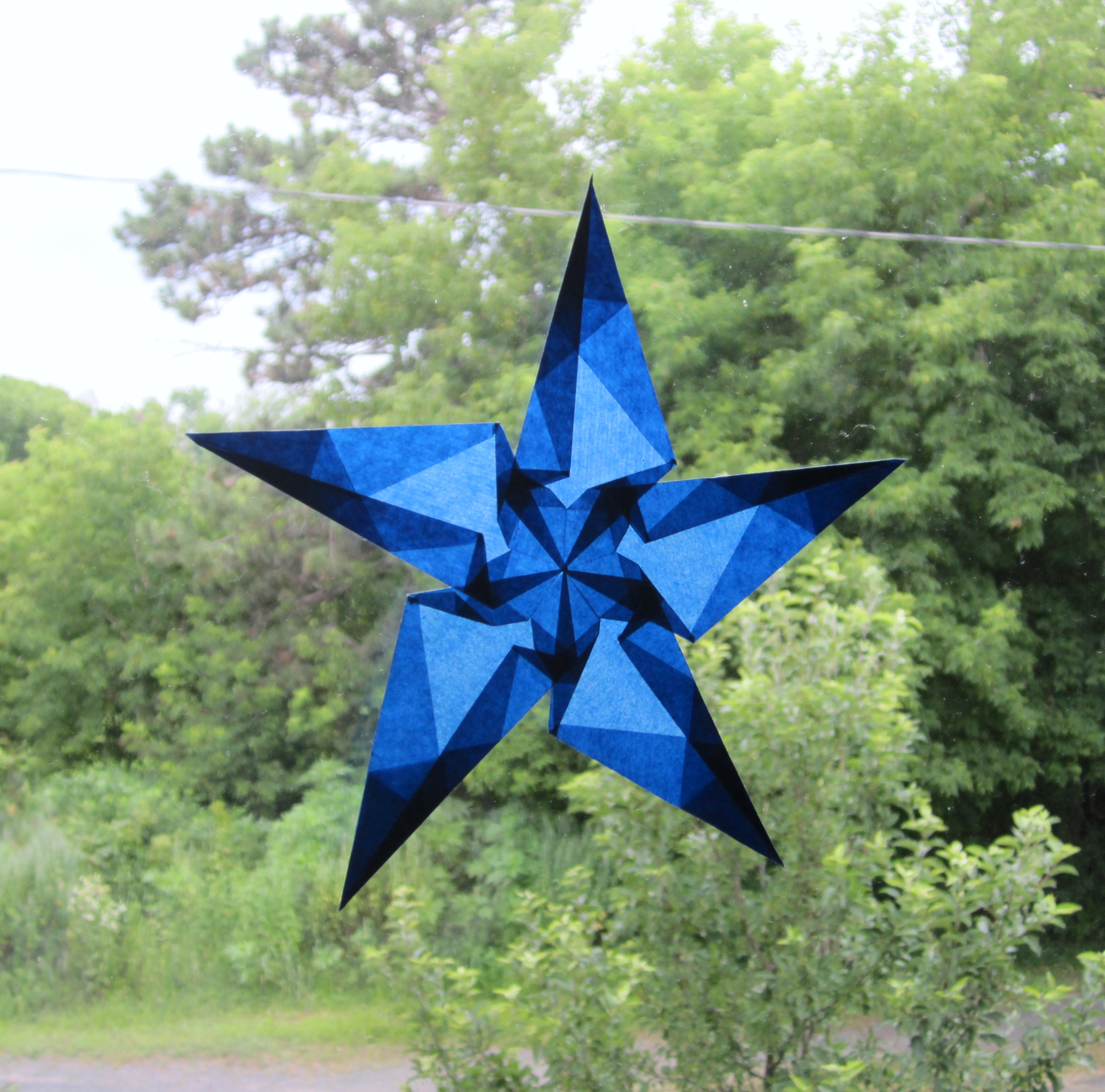 Blue 5 Pointed Star