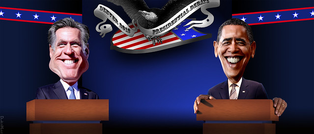 Barack Obama vs Mitt Romney in Denver Presidential Debate