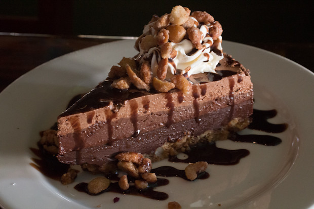 Chocolate Triple Layer Mousse Pie, Sharky's on the Pier, Venice, FL, Restaurant Review