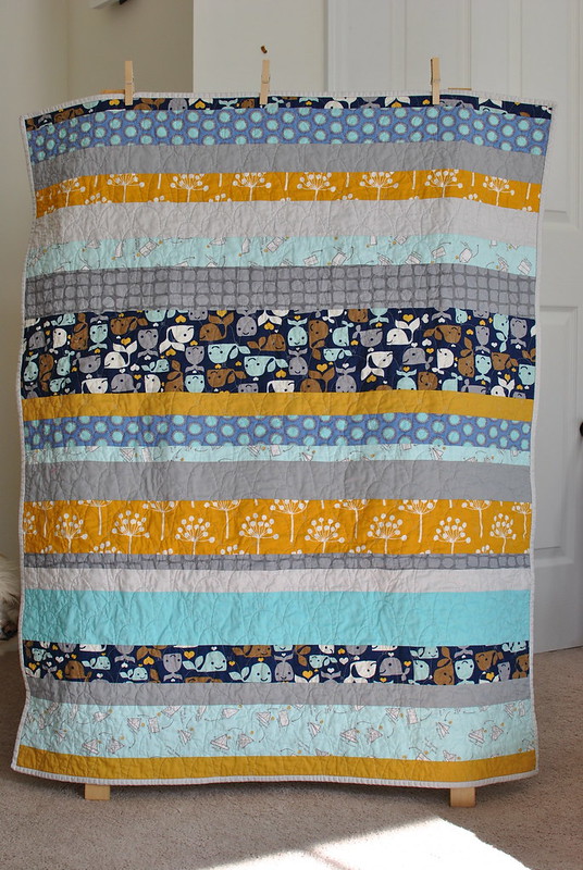 Baby Whales Quilt - front