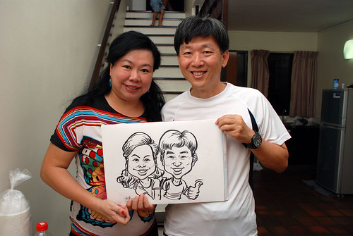 caricature live sketching for birthday party 10022012 - 3