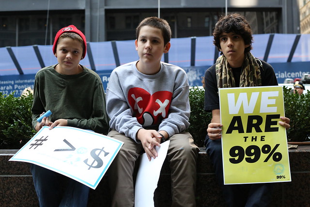 Boys at Occupy Wall Street