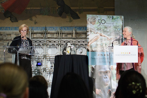 Jane Lawton and Jane Goodall, Toronto