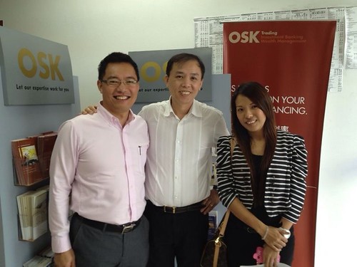 Robin visits OSK investment bank in Sibu, Malaysia