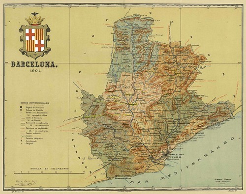 008-Provincia de Barcelona-Atlas geográfico ibero-americano. España (1903)