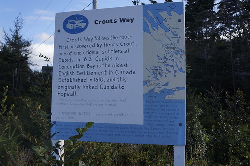 Crout's Way sign in Hopeall, Trinity Bay.