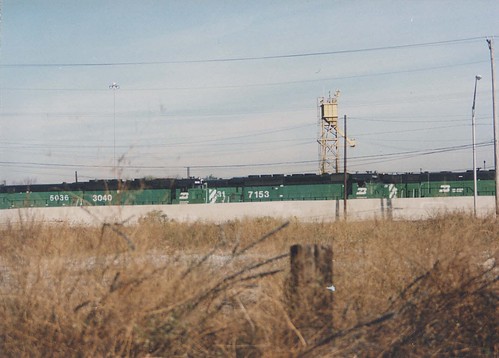 The Burlington Northern Railroad Clyde Yard locomotive terminal.  Cicero Illinois.  November 1989. by Eddie from Chicago