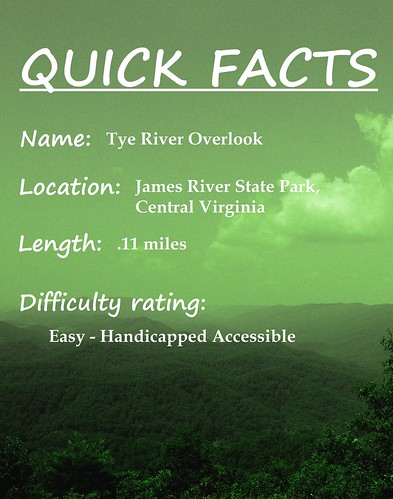 Quick Facts for the Tye River Overlook hike at James River State Park