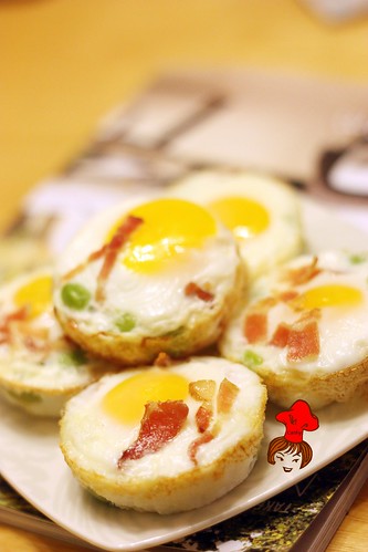 早餐新運動- 8分熟烤雞蛋 oven baked egg 1