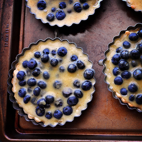 Browned Butter Blueberry Tarts Unbaked