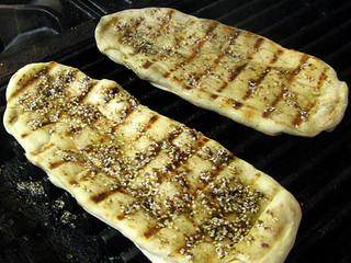 Grilled flat bread from New School of Cooking