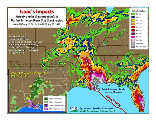 Isaac's Impacts: flooding rains and strong winds in Florida and the northern Gulf Coast region, August 31, 2012