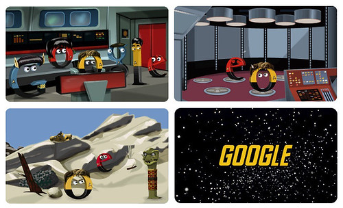 Google doodle 8 Sept 2012 - Star Trek: The Original Series ke-46