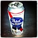 My ginormous $13 can of PBR at the Bon Iver show. (When surrounded by hipsters...) posted by Lowell_Mariannika to Flickr