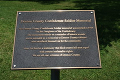 Historical Marker - Denton County Confederate Soldier Memorial