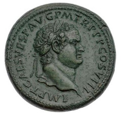 Sestertius with head of Titus
