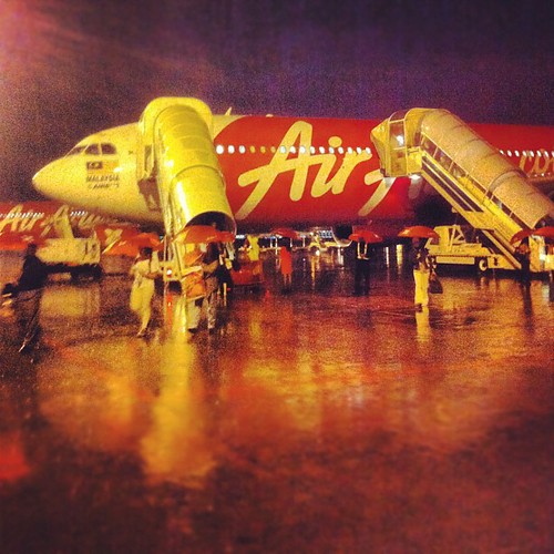 Plane landed in Malaysia around 5:30am. It was raining heavily. What a welcome.