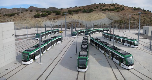 La consejera de Fomento de Andalucía visita las obras del metro de Málaga