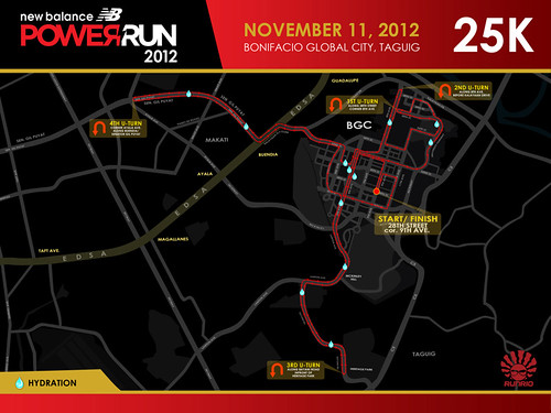 LowNB Power Run 2012 25K Race route
