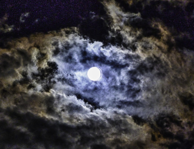 HDR of the Blue Moon