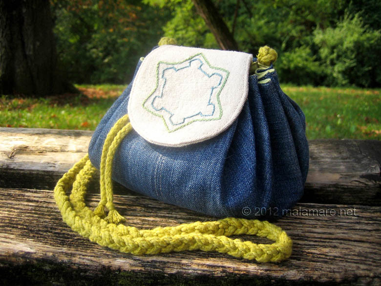 handmade handbag with karlovac renaissance star fortress embroidery
