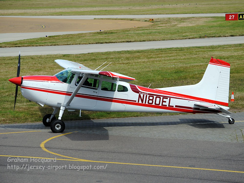 N180ET Cessna 180 by Jersey Airport Photography