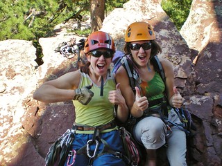 Two Happy Climbergirls