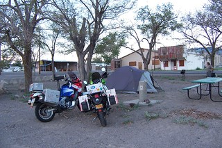 Camping in downtown Mina, Nevada