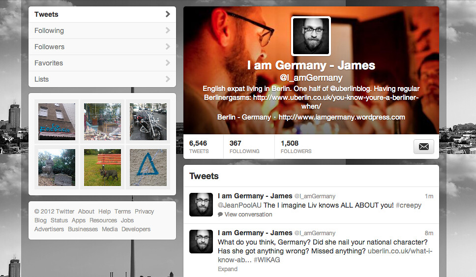 I am Germany Twitter page