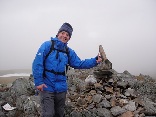 Herbie happy to be on the summit of Carn Mairg (Meall na Aighean), Glenlyon